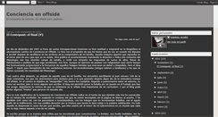 Desktop Screenshot of concienciaenoffside.blogspot.com