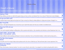 Tablet Screenshot of itsgood2know.blogspot.com