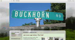 Desktop Screenshot of buckhornroad.blogspot.com