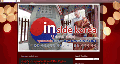 Desktop Screenshot of insidesouthkorea.blogspot.com