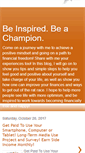 Mobile Screenshot of beinspiredbeachampion.blogspot.com