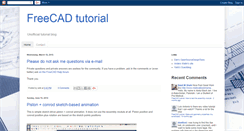 Desktop Screenshot of freecad-tutorial.blogspot.com