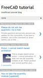 Mobile Screenshot of freecad-tutorial.blogspot.com