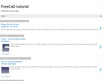 Tablet Screenshot of freecad-tutorial.blogspot.com