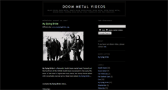 Desktop Screenshot of doom-metal-videos.blogspot.com