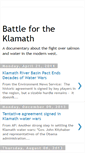 Mobile Screenshot of battlefortheklamath.blogspot.com