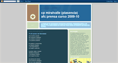 Desktop Screenshot of cpmiralvalle-afcprensa2009-10.blogspot.com