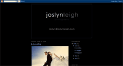 Desktop Screenshot of joslynleighphotography.blogspot.com