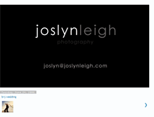 Tablet Screenshot of joslynleighphotography.blogspot.com