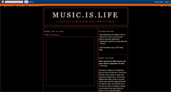 Desktop Screenshot of musicislife3168.blogspot.com