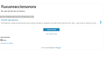 Tablet Screenshot of fluxusreaccionsonora.blogspot.com