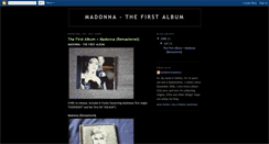 Desktop Screenshot of madonnafirstalbum.blogspot.com