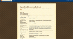 Desktop Screenshot of openfordiscussionpodcast.blogspot.com