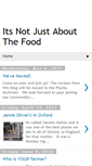 Mobile Screenshot of notjustaboutthefood.blogspot.com