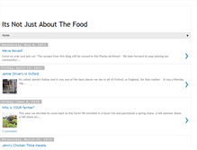Tablet Screenshot of notjustaboutthefood.blogspot.com