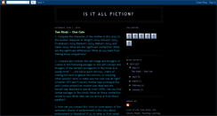 Desktop Screenshot of is-it-all-fiction.blogspot.com