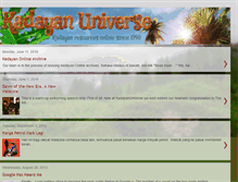 Tablet Screenshot of kadayanuniverse.blogspot.com