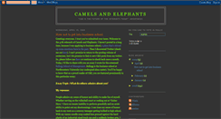 Desktop Screenshot of camelsandelephants.blogspot.com