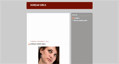 Desktop Screenshot of korean-girlspics.blogspot.com