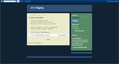 Desktop Screenshot of 411virginia.blogspot.com