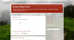 Desktop Screenshot of kurtceradyodinle.blogspot.com