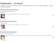 Tablet Screenshot of enjabonamealnatural.blogspot.com