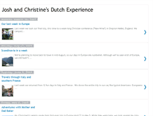 Tablet Screenshot of joshandchristinesdutchexperience.blogspot.com