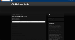 Desktop Screenshot of cahelpersindia.blogspot.com