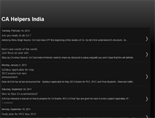 Tablet Screenshot of cahelpersindia.blogspot.com