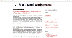 Desktop Screenshot of frustrazioniarchitettoniche.blogspot.com