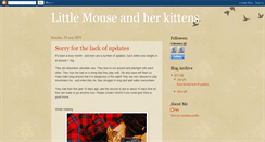 Desktop Screenshot of littlemouseandkittens.blogspot.com