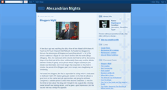 Desktop Screenshot of alexandrianights.blogspot.com