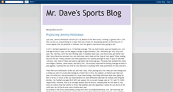 Desktop Screenshot of mrdavessportsblog.blogspot.com