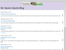 Tablet Screenshot of mrdavessportsblog.blogspot.com