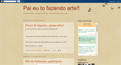 Desktop Screenshot of paieutofazendoarte.blogspot.com