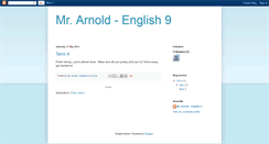 Desktop Screenshot of mrarnold-english9.blogspot.com