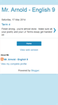 Mobile Screenshot of mrarnold-english9.blogspot.com