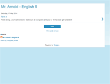 Tablet Screenshot of mrarnold-english9.blogspot.com