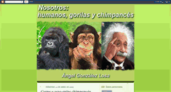 Desktop Screenshot of nosotroshumanosgorilasychimpances.blogspot.com