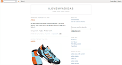 Desktop Screenshot of ilovemyadidas.blogspot.com