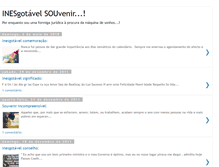 Tablet Screenshot of inesgotavelsouvenir.blogspot.com