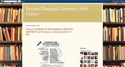 Desktop Screenshot of beyondbaroquecenter.blogspot.com