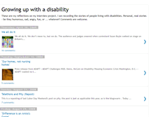 Tablet Screenshot of growingupwithadisability.blogspot.com