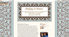 Desktop Screenshot of makeitmatterjr.blogspot.com