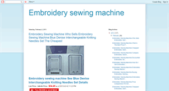 Desktop Screenshot of embroiderysewingmachine.blogspot.com