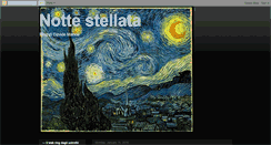 Desktop Screenshot of notte-stellata.blogspot.com