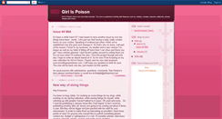 Desktop Screenshot of girlispoison.blogspot.com