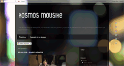 Desktop Screenshot of kosmosmousike.blogspot.com