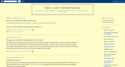 Desktop Screenshot of lasteuropeans.blogspot.com