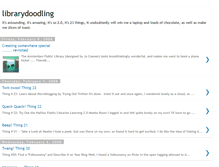 Tablet Screenshot of librarydoodling.blogspot.com